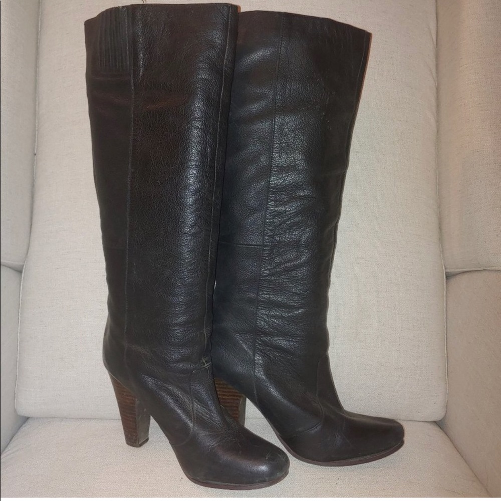 Tall Leather Boots Heels
